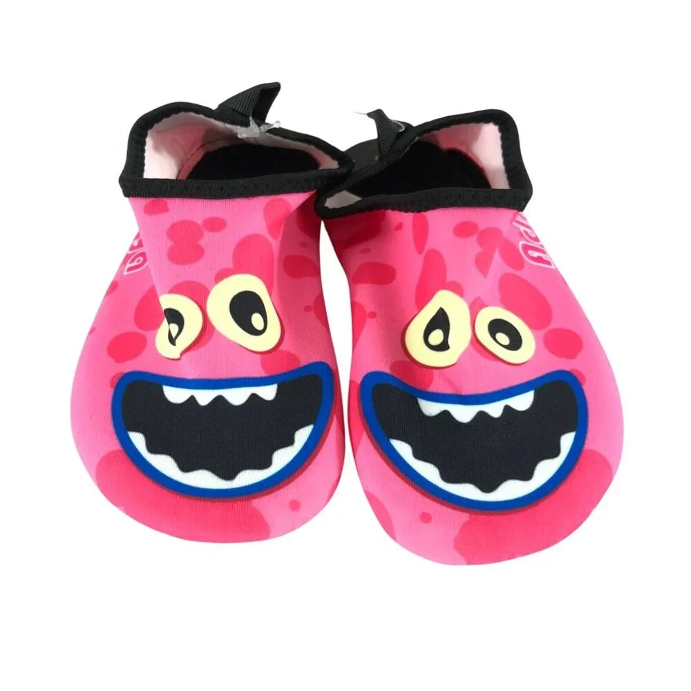 Toddler Girls Boys Water Shoes Fabric Lightweight Monster Pink US Size 11-11.5